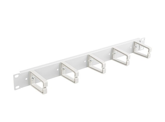 19"-OS KÁBELRENDEZŐ PANEL 5 MŰANYAG TARTÓVAL 1U B TÍPUSÚ SZÜRKE LANBERG SZÜRKE