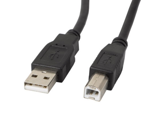 USB-A(M)-&gt;USB-B(M) 2.0 KÁBEL 1.8M FEKETE FERRIT LANBERG