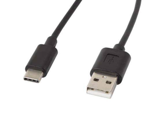 USB-C(M)-&gt;USB-A(M) 2.0 KÁBEL 1.8M FEKETE LANBERG