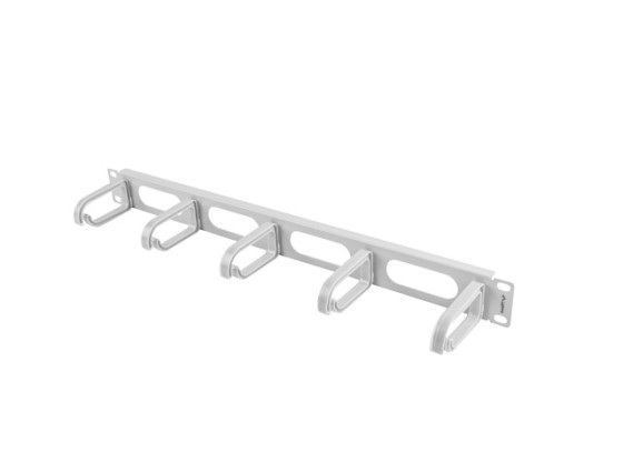19"-OS KÁBELRENDEZŐ PANEL 5 GYŰRŰS - B TÍPUSÚ 1U SZÜRKE LANBERG