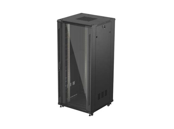 19" 37U 800X800 FEKETE ÜVEGAJTÓ LANBERG (LAPOS CSOMAGOLÁSBAN)