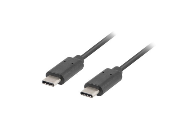 USB-C M/M 2.0 KÁBEL 0.5M FEKETE LANBERG