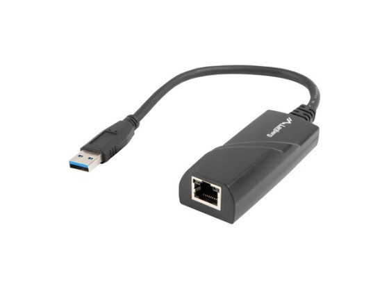 USB-&gt;RJ45 ETHERNET ADAPTER HÁLÓZATI KÁRTYA LANBERG USB 3.0 1X RJ45 1GB KÁBEL