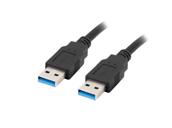 USB-A M/M 3.0 KÁBEL 0.5M FEKETE LANBERG