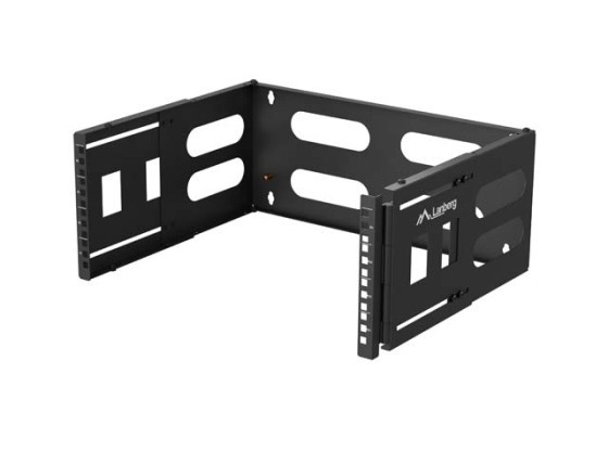 ÖSSZECSUKHATÓ KONZOL FALRA SZERELHETŐ 19" 4U 497X400/240 FEKETE LANBERG