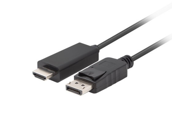 DISPLAYPORT(M) V1.1 ->HDMI(M) KÁBEL 3M FEKETE LANBERG