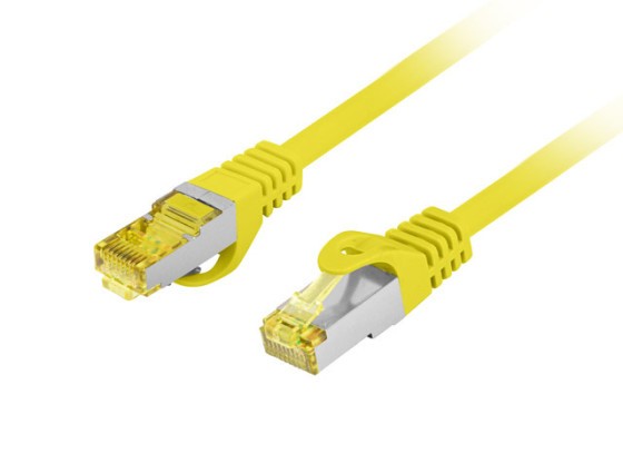 PATCHKÁBEL CAT.6A S/FTP LSZH CU 5M SÁRGA FLUKE PASSZOLT LANBERG