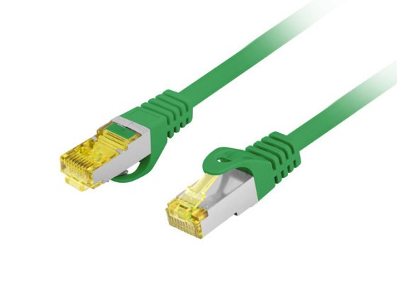PATCHKÁBEL CAT.6A S/FTP LSZH CU 5M ZÖLD FLUKE PASSZOLT LANBERG