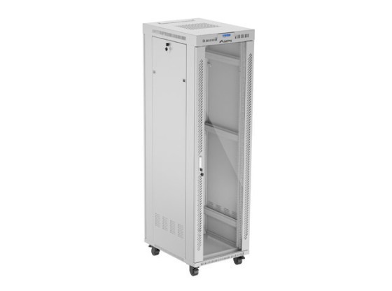 INSTALLÁCIÓS RACK 19" 42U 600X800 SZÜRKE ÜVEGAJTÓS LCD LANBERG (FLAT PACK) V2