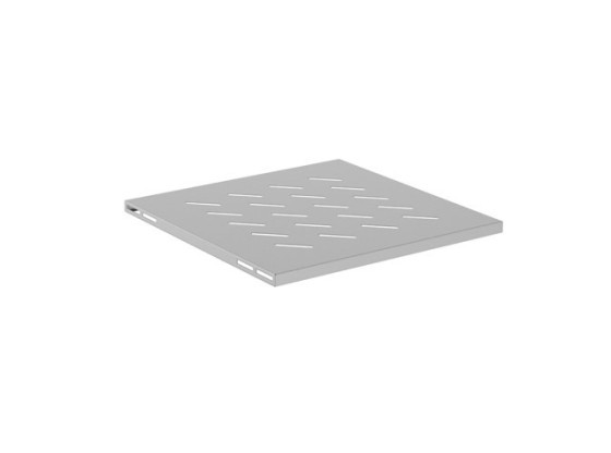 POLC 19"-OS SZEKRÉNYEKHEZ 600MM SZÜRKE LANBERG (1U/480X475MM TERHELHETŐSÉG 120KG-IG, 4 PONTOS RÖGZÍTÉS)