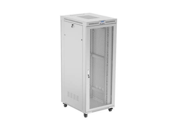 RACKBE SZERELHETŐ INSTALLÁCIÓS SZEKRÉNY 19" 42U 800X1000 SZÜRKE LCD PERFORÁLT AJTÓ LANBERG (FLAT PACK)