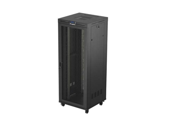 RACKBE SZERELHETŐ INSTALLÁCIÓS SZEKRÉNY 19" 42U 800X800 FEKETE LCD PERFORÁLT AJTÓ LANBERG (FLAT PACK)