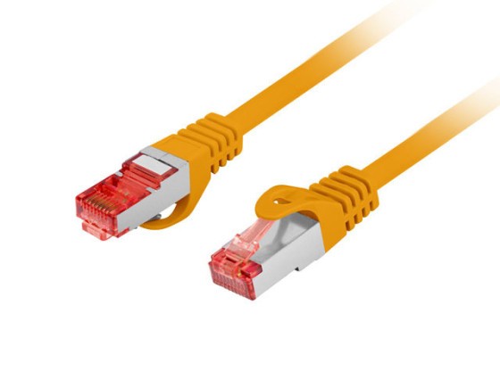 PATCHKÁBEL CAT.6 S/FTP LSZH CU 0.25M NARANCSSÁRGA FLUKE PASSZOLT LANBERG