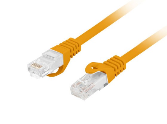 PATCHKÁBEL KAT.6 UTP LSZH CU 0.25M NARANCSSÁRGA FLUKE PASSZOLT LANBERG