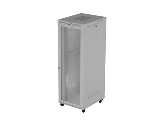 INSTALLÁCIÓS RACK 19" 47U 800X1000 SZÜRKE LCD PERFORÁLT AJTÓ LANBERG (FLAT PACK) V2
