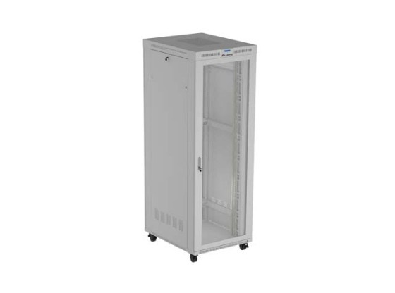 INSTALLÁCIÓS RACK 19" 47U 800X1000 SZÜRKE LCD PERFORÁLT AJTÓ LANBERG (FLAT PACK) V2