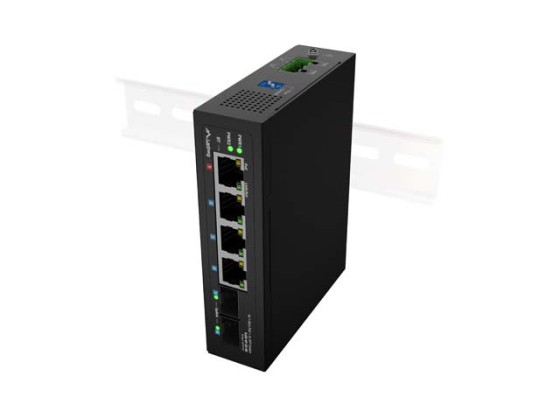 LANBERG ILGE-4P-2S-90 KÖNNYŰ IPARI POE 1XBT 3XAT 2XSFP DIN GIGABIT ETHERNET SWITCH 1XBT 3XAT 2XSFP DIN