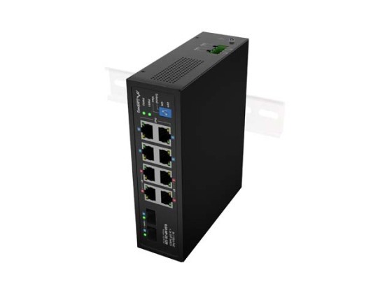 LANBERG ILGE-8P-2S-120 KÖNNYŰ IPARI POE 4XBT 4XAT 2XSFP DIN GIGABIT ETHERNET KAPCSOLÓ