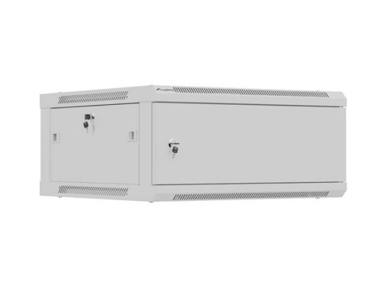 19" 4U 600X600 SZÜRKE FÉM AJTÓ LANBERG (LAPOS CSOMAGOLÁSBAN)