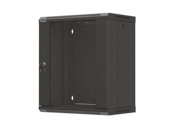 19" 12U 540X350 FEKETE ÜVEGAJTÓ LANBERG (LAPOS CSOMAGOLÁSBAN)