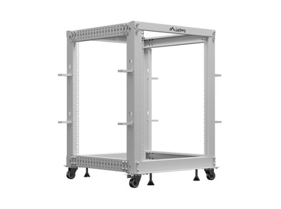 NYITOTT RACK 19" 15U 600X600-1100 ÁLLÍTHATÓ SZÜRKE LANBERG SZÜRKE