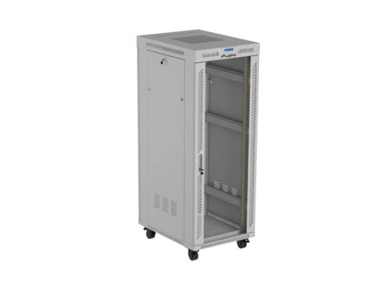 INSTALLÁCIÓS RACK 19" 32U 600X800 SZÜRKE ÜVEGAJTÓ LCD LANBERG (FLAT PACK) V2