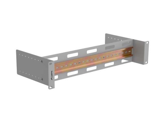 DIN TS-35 19" 2U szürke LANBERG rögzítő sín