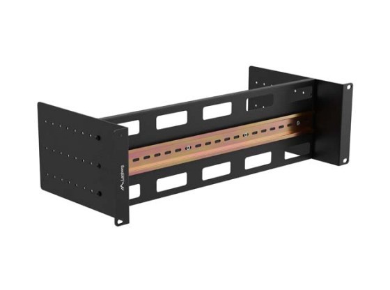 DIN TS-35 19" 3U fekete LANBERG rögzítő sín