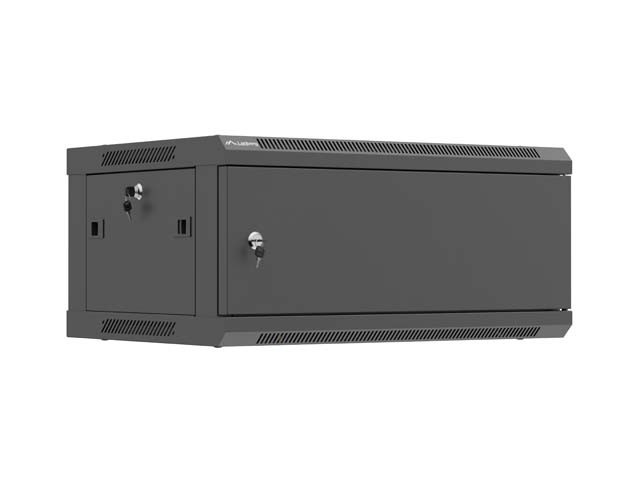 INSTALLÁCIÓS ÁLLVÁNY 19" 4U 600X450 FEKETE FÉM AJTÓ LANBERG (FLAT PACK)