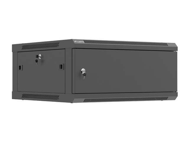 19" 4U 600X600 FEKETE FÉM AJTÓ LANBERG (LAPOS CSOMAGOLÁSBAN)